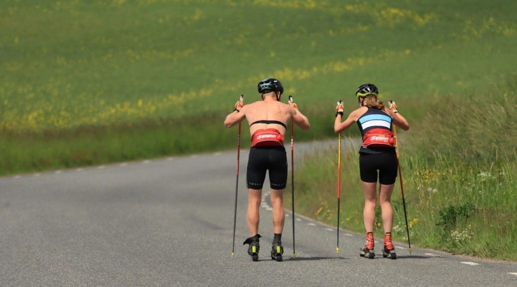 Roller skiing