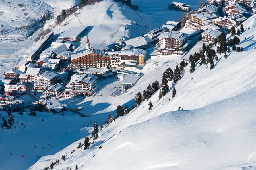 Ski hotel in the Alps