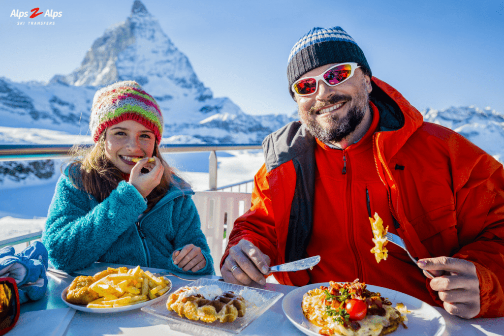 Vegan-friendly food at resorts in the Alps