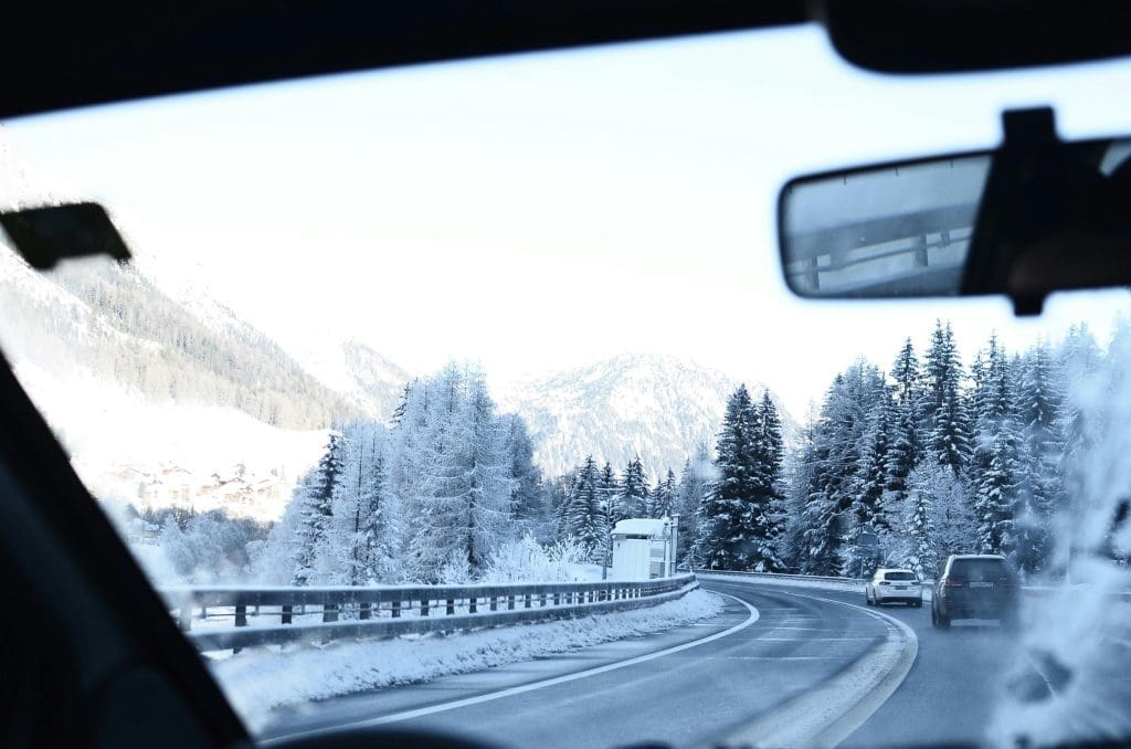 Driving in the Alps - ski transfer to the Alps