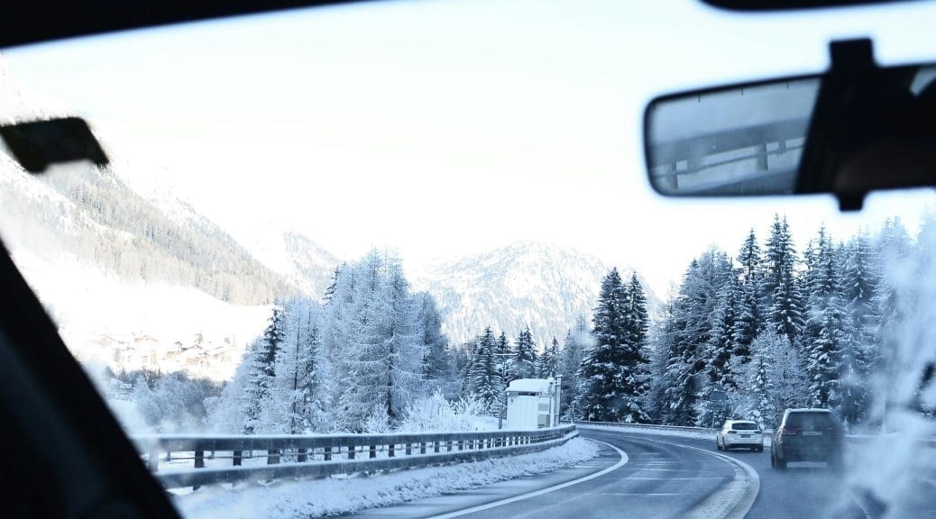 Driving in the Alps - ski transfer to the Alps