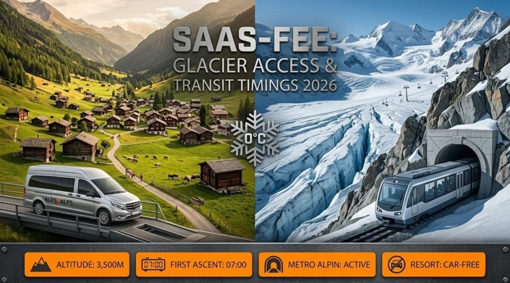 Summer Transit Timings for Glacier Access in Saas-Fee